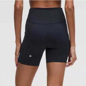 Lululemon High‑Rise Short 6" – Women’s Size 2, Navy Blue (Like New)